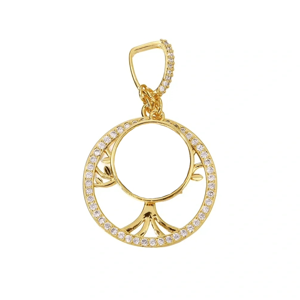 Tree of Life Memory Custom Photo Round Pendant - 35mm