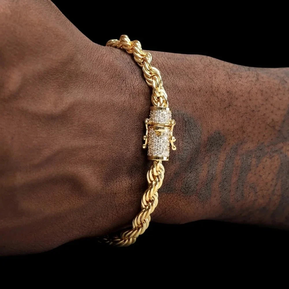 VVS Moissanite Rope Bracelet - 6mm