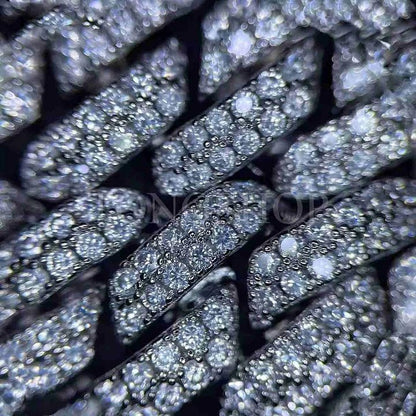 14MM Rhombus Cuban Full Diamond Bracelet