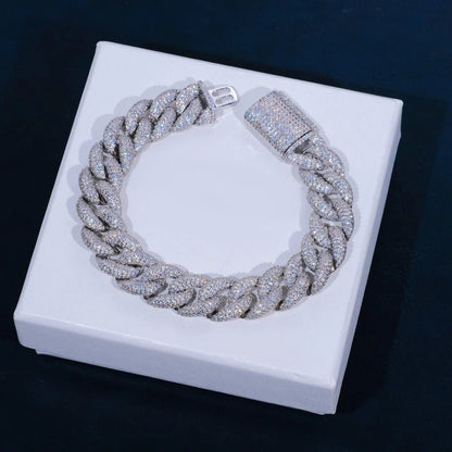5-Row Iced Cuban Bracelet - 15mm