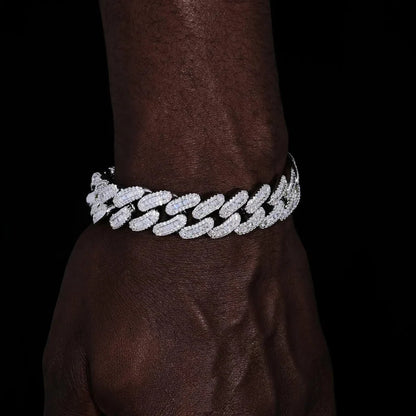 Baguette Cuban Link Bracelet - 16mm