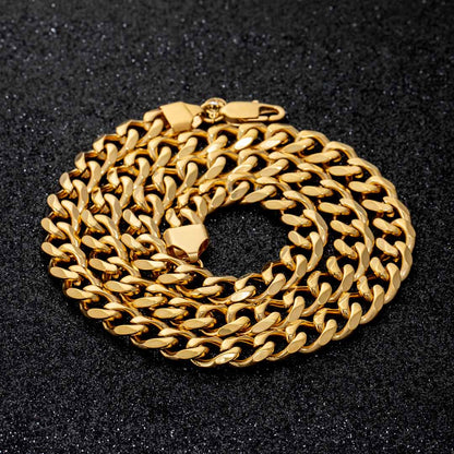 16mm Stainless Steel Cuban Chain in Gold