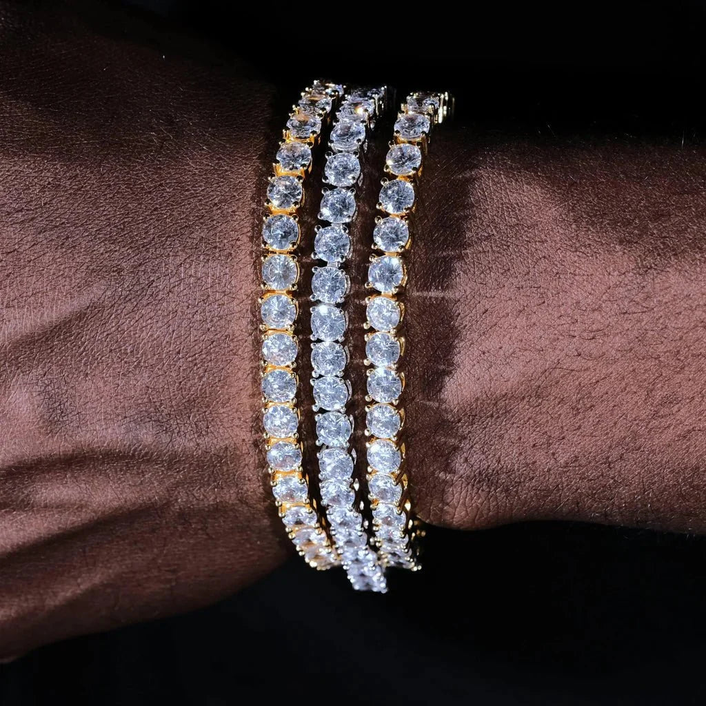Tennis Bracelet in 18k Gold - 5mm