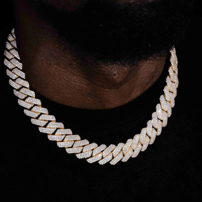 19mm Iced Prong Cuban Chain