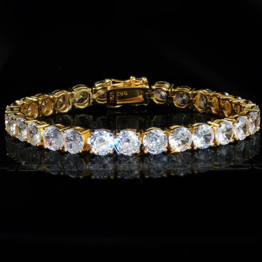 925 Sterling Silver AAA CZ 6mm Tennis Bracelet