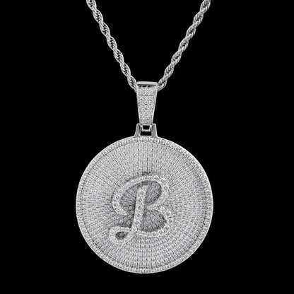 26-Letter Iced-Out Pendant - 50mm