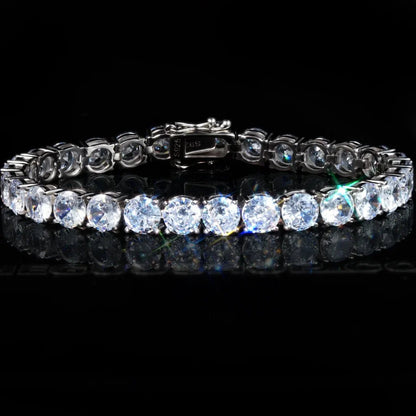 925 Sterling Silver AAA CZ 6mm Tennis Bracelet