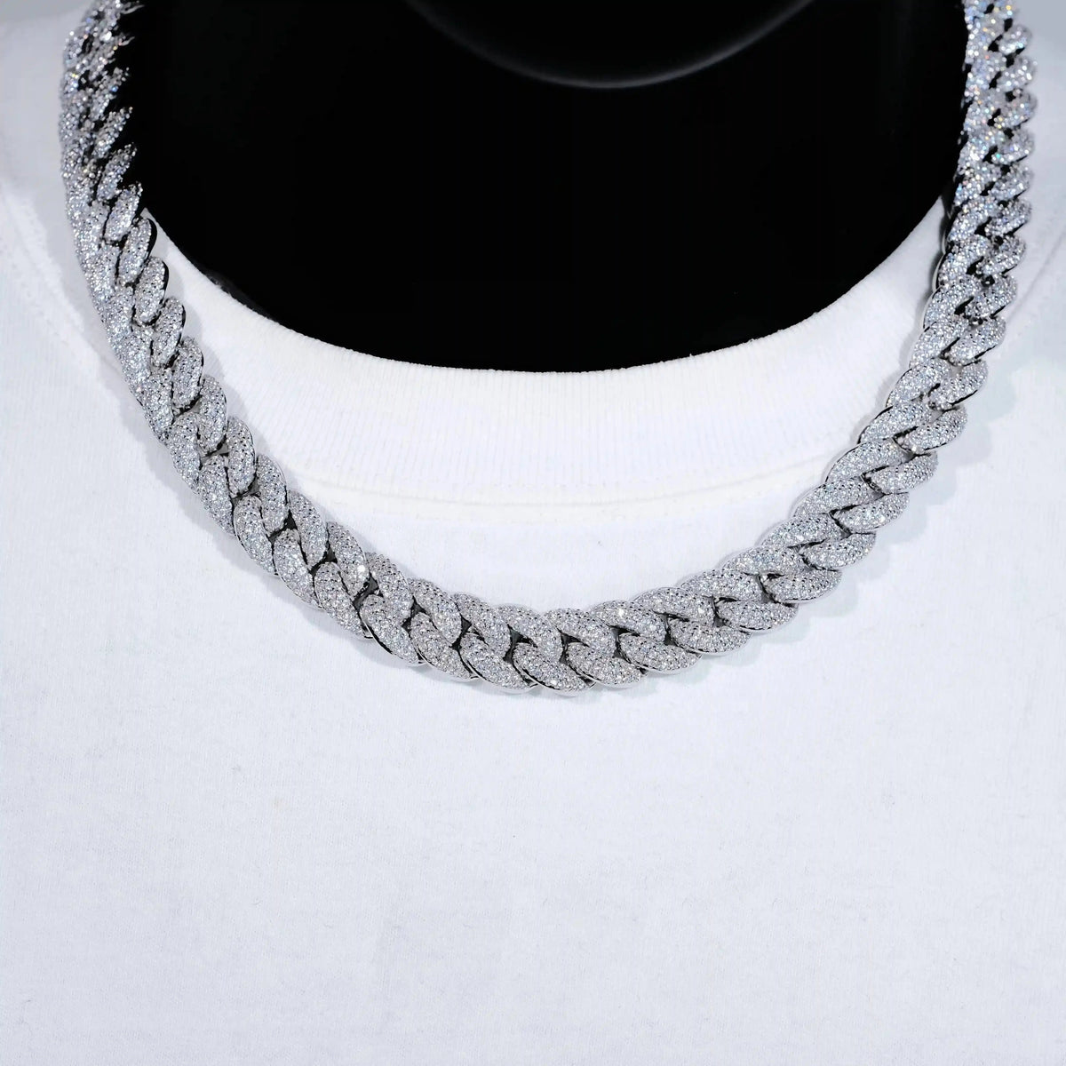 3-Row Bubble Iced Cuban Chain - 14mm