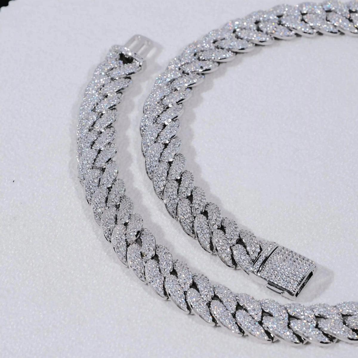 3-Row Bubble Iced Cuban Chain - 14mm