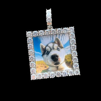 3D Custom Square Pendant - 55mm