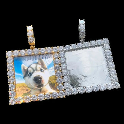 3D Custom Square Pendant - 55mm