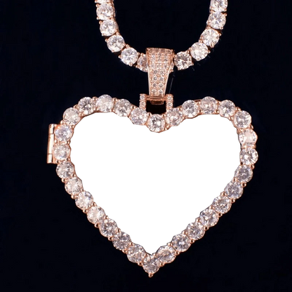 3D Customized Photo Love Flip Pendant - 45mm
