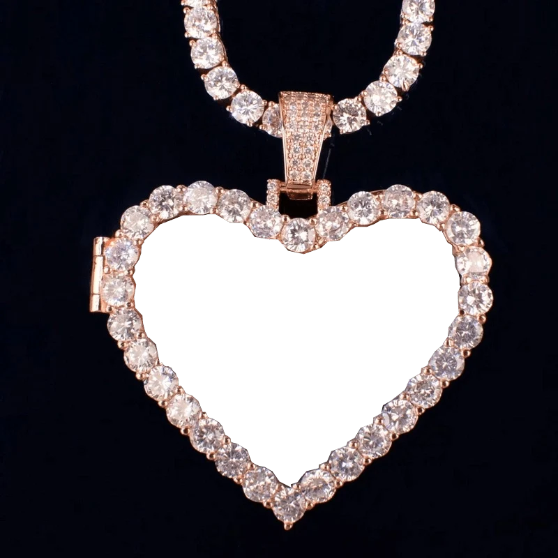 3D Customized Photo Love Flip Pendant - 45mm