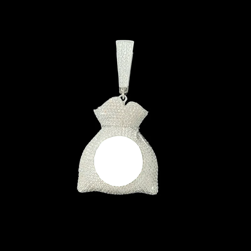 3D Customized Photo Money Bag Pendant - 42mm