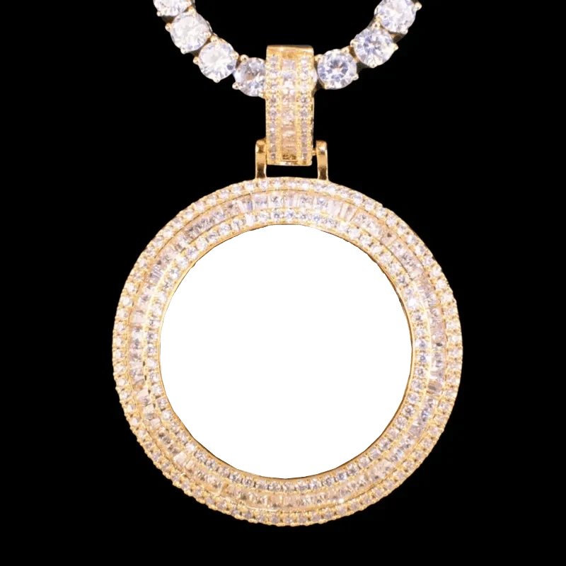 3D Customized Photo Round Pendant - 36mm