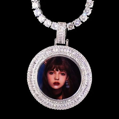3D Customized Photo Round Pendant - 36mm