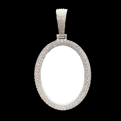 3D Photo Custom Oval Pendant - 42mm