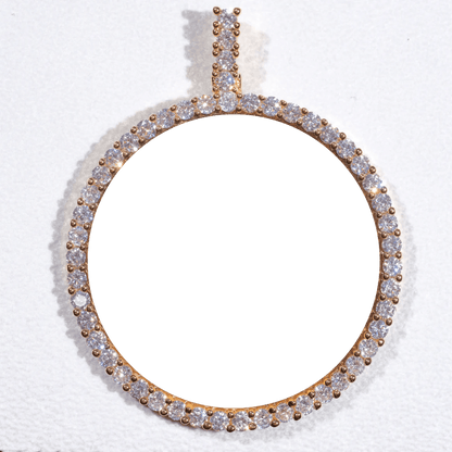 3D Circle Custom Picture Pendant