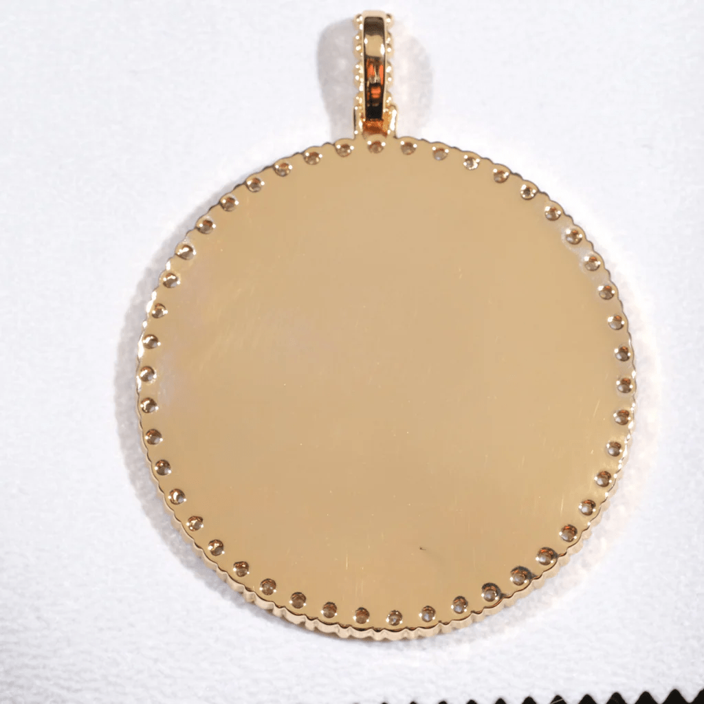 3D Circle Custom Picture Pendant