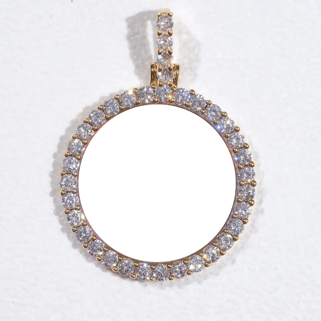 3D CIRCLE CUSTOM PICTURE PENDANT SMALL SIZE