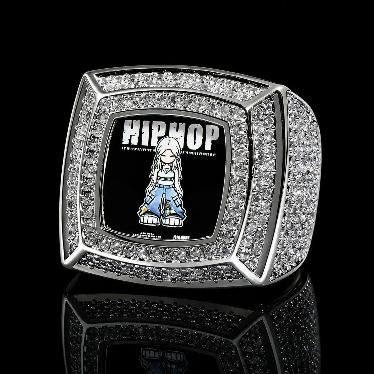 3D Custom Photo Square Ring