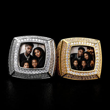 3D Custom Photo Square Ring