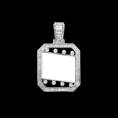 3D Quadrilateral Solid Photo Custom Commemorative Pendant - 30mm