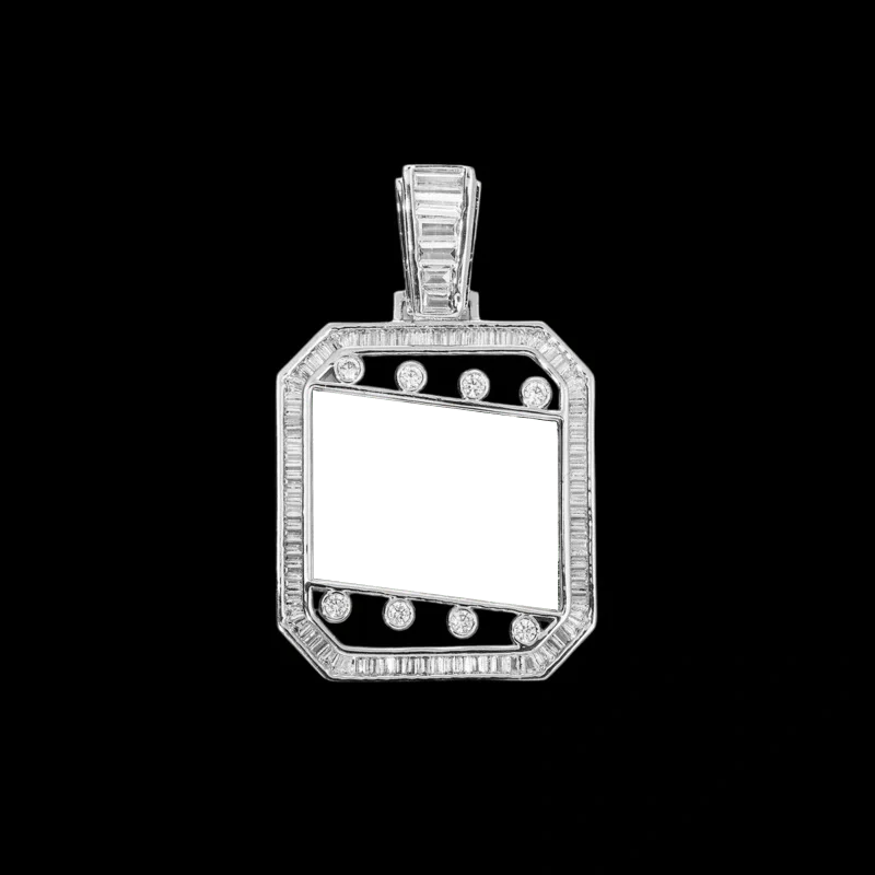 3D Quadrilateral Solid Photo Custom Commemorative Pendant - 30mm