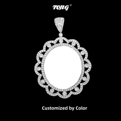 3D Sunflower Solid Photo Custom Commemorative Pendant - 40mm