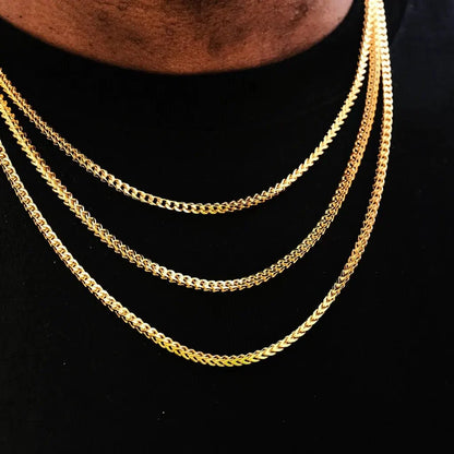 Franco Link Chain Yellow Gold - 3mm