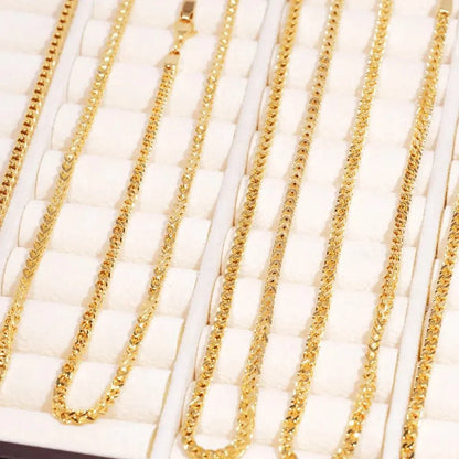 Franco Link Chain Yellow Gold - 3mm