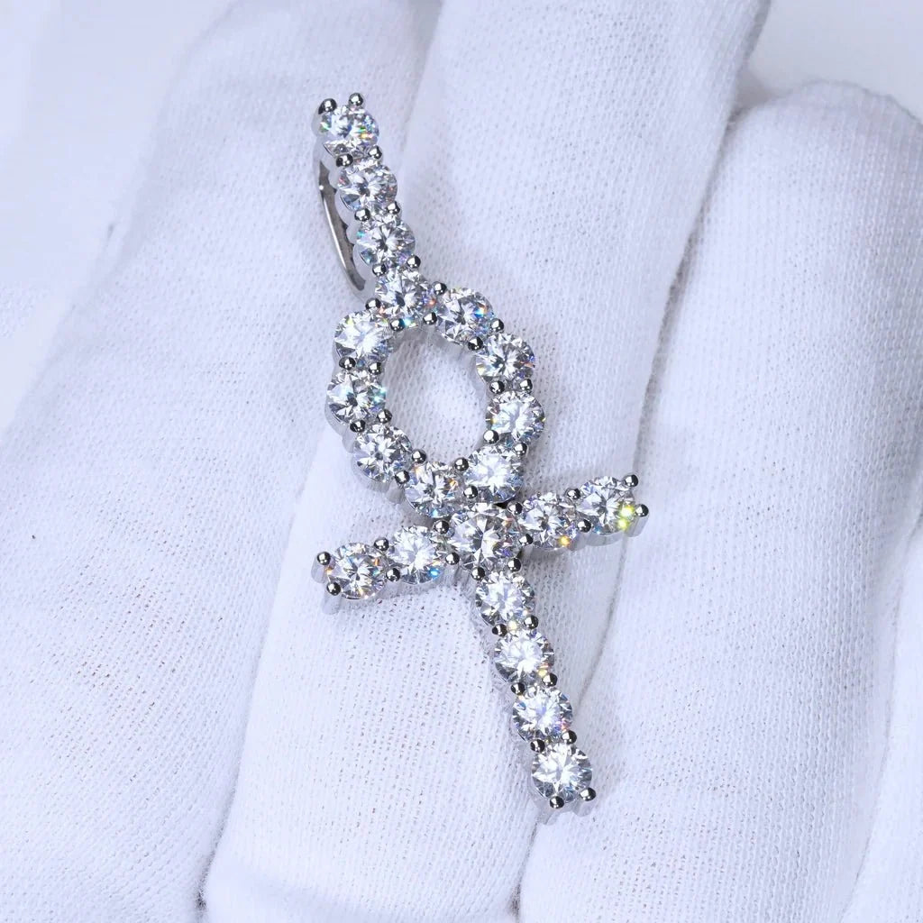 VVS Moissanite Ankh PENDANTS - 4.81 Carat