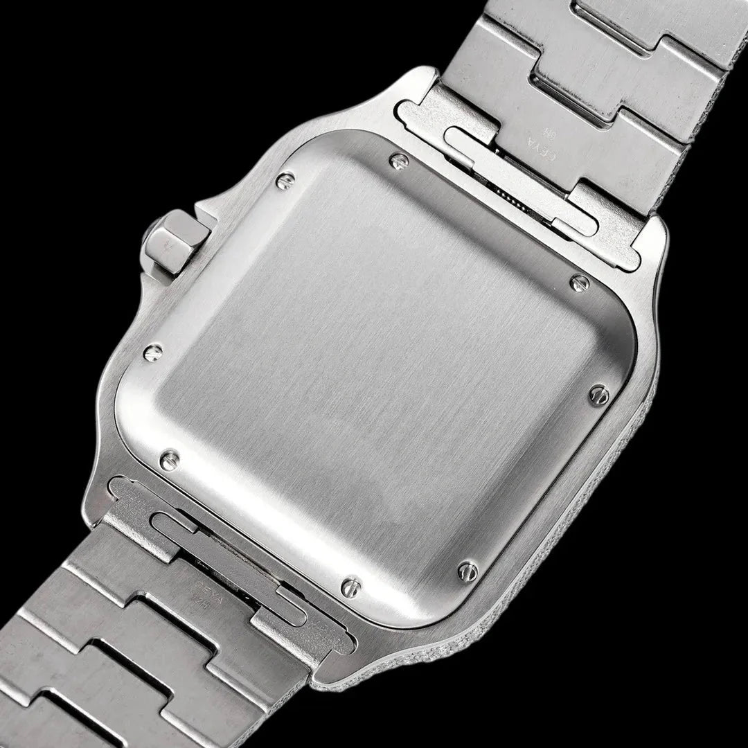 40mm Large Diamond VVS Moissanite Square Watch – Custom Edition