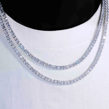 4mm 18K Gold-Plated Iced BlingBling Tennis Chain
