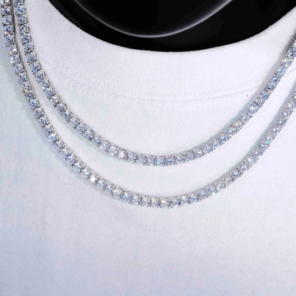 4mm 18K Gold-Plated Iced BlingBling Tennis Chain