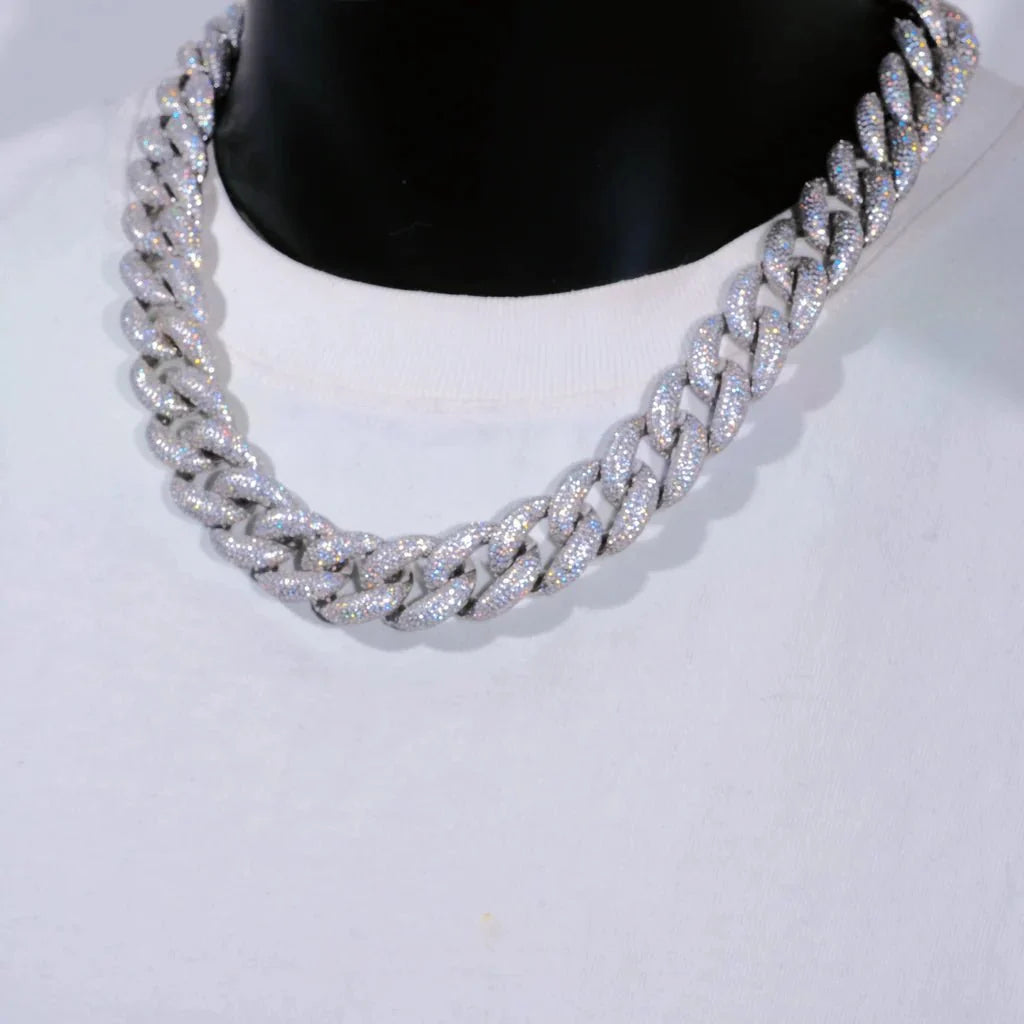 5-Row Iced Cuban Chain - 18mm