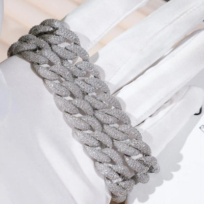 5-Row Iced Cuban Chain - 15mm