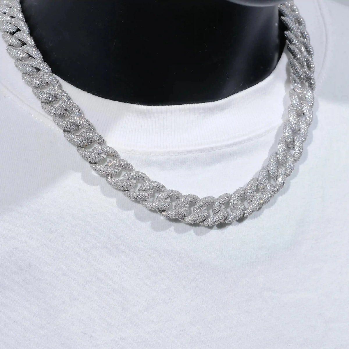 5-Row Iced Cuban Chain - 15mm