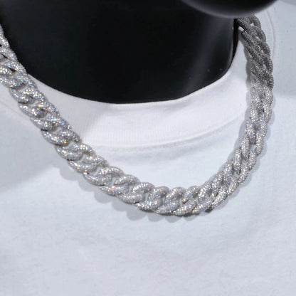 5-Row Iced Cuban Chain - 15mm