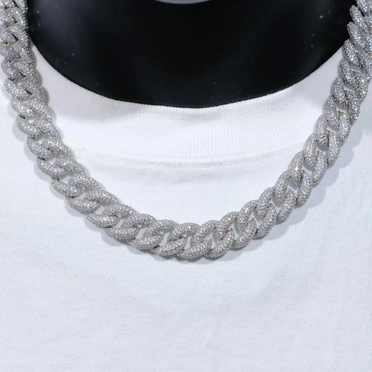 5-Row Iced Cuban Chain - 15mm