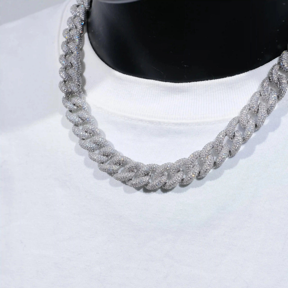 5-Row Iced Cuban Chain - 15mm