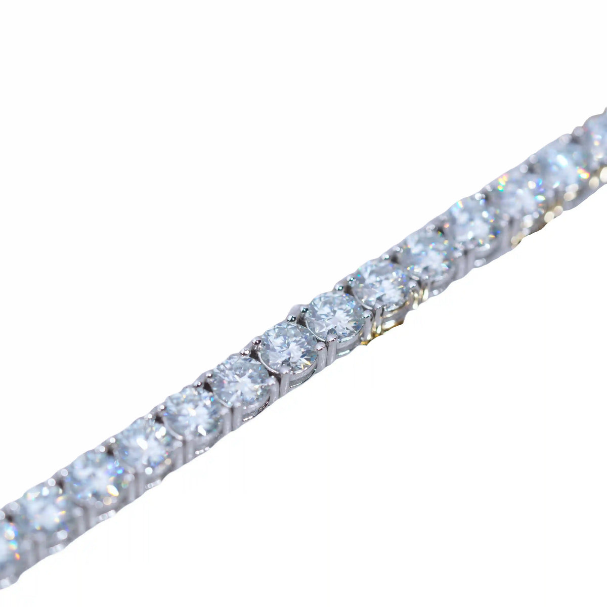 5MM 925S & VVS Moissanite Tennis Bracelet White Gold
