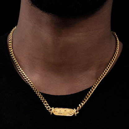 5mm Egyptian Cuban Necklace
