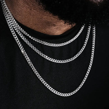 Miami Cuban Link Chain In White Gold - 5mm