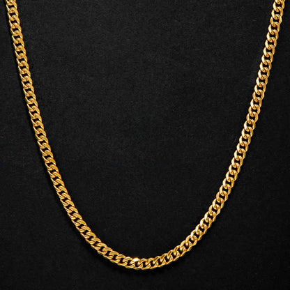 6mm Diamond-Cut Cuban Chain in Gold