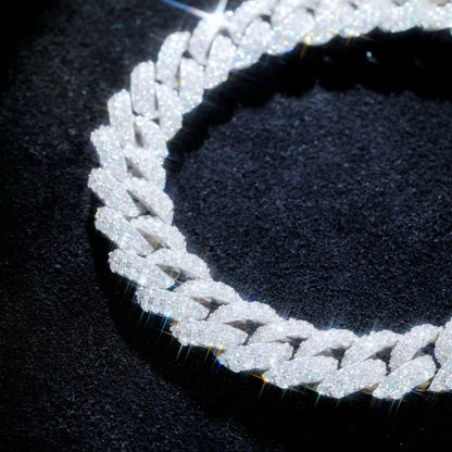 925S & VVS Moissanite 10Mm Cuban Bracelet