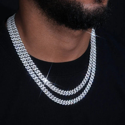 S925 & VVS Moissanite Cuban Link Chain - 8.5mm
