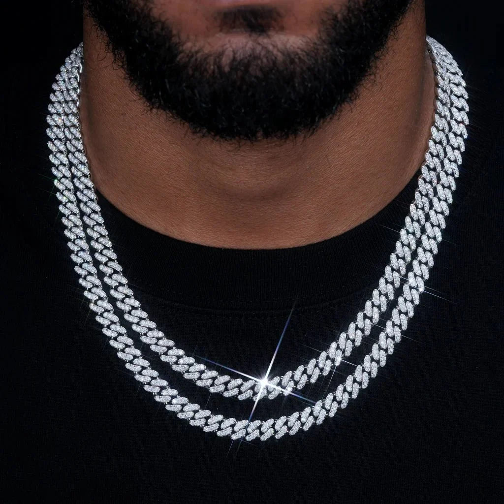 S925 & VVS Moissanite Cuban Link Chain - 8.5mm