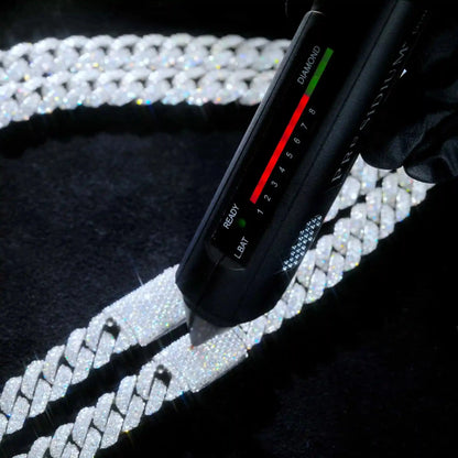 925S & VVS Moissanite Cuban Link Chain - 10mm