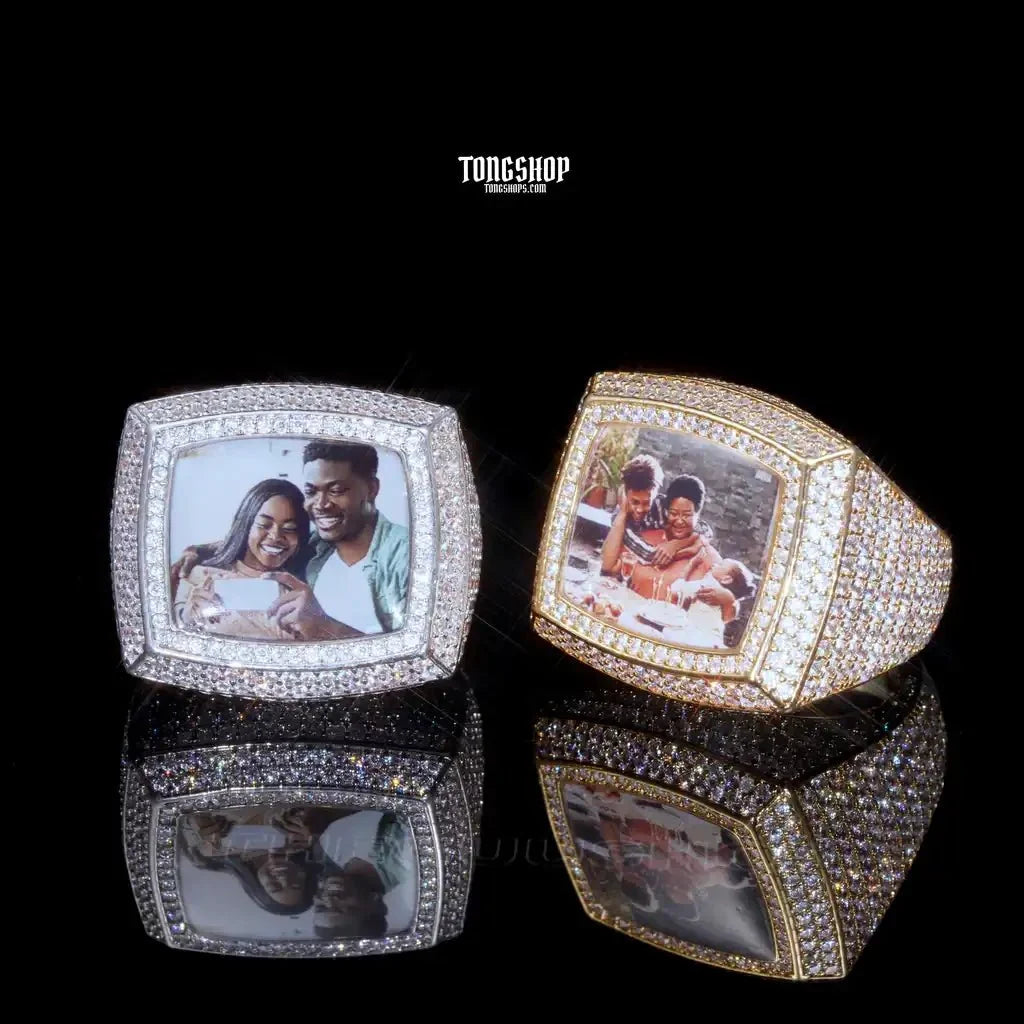 Custom 3D Picture Iced Ring